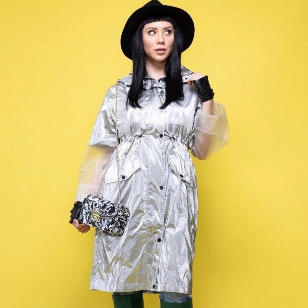 Kate Hewko Sliver Raincoat